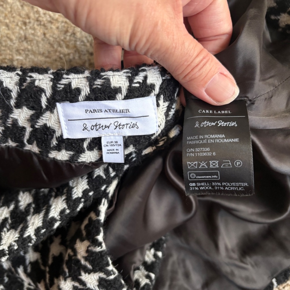 & Other Stories herringbone skirt - Picture 5 of 10